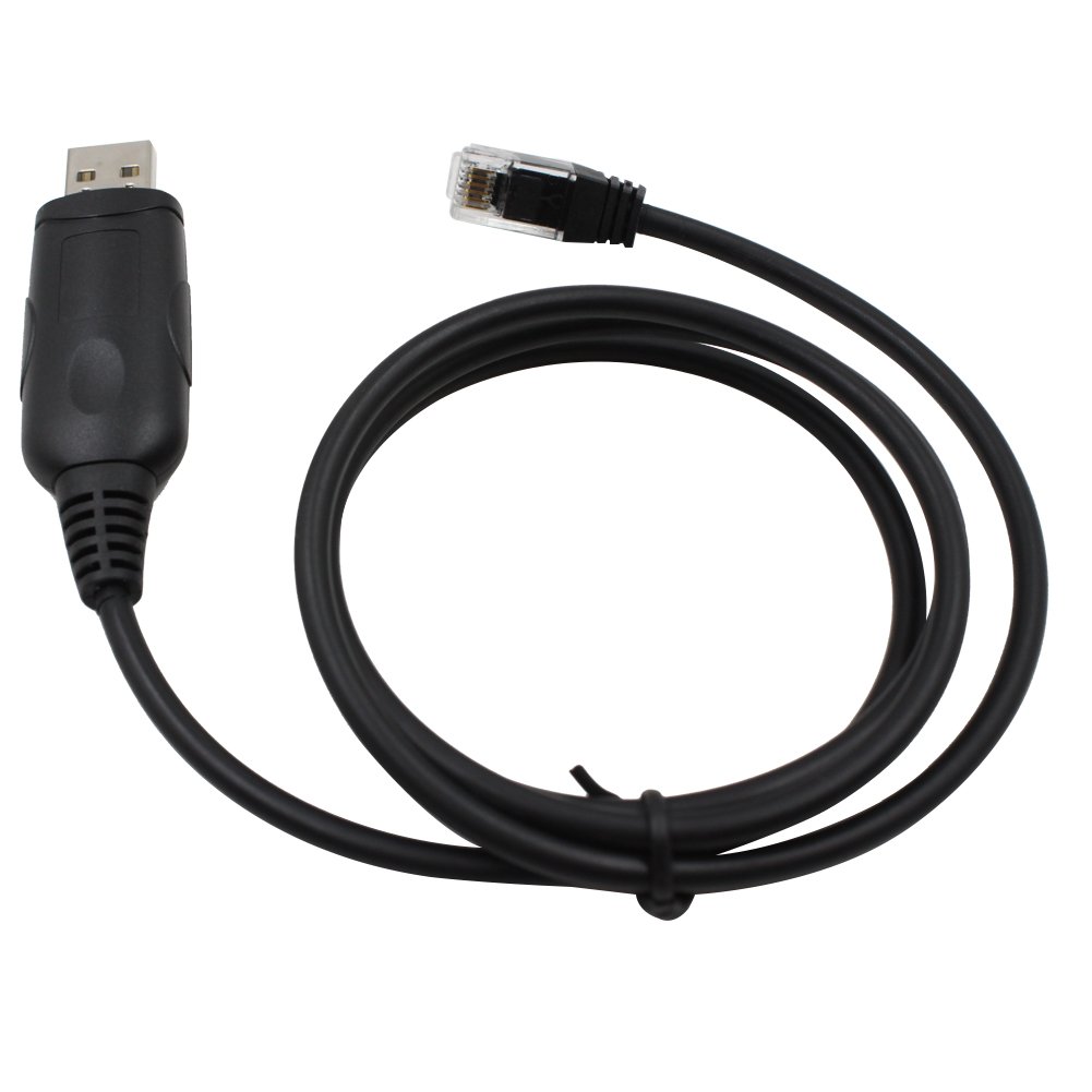 USB Programming Cable with CD for Yaesu Mobile Transceiver Radio FT-1802 FT-1802M FT-1807