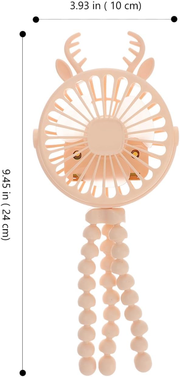 balacoo Portable Stroller Fan 3 Speeds Handheld Mini Fan for Baby Office Dorm Whisper -on for Travel
