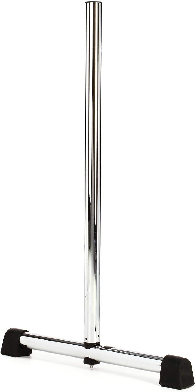 Gibraltar Standard Fixed T-Leg Assembly for Power Rack System, 18" T-Leg, 30" Vertical Tube, Chrome Drum Rack Expansion Part (SC-GPRSFTL)