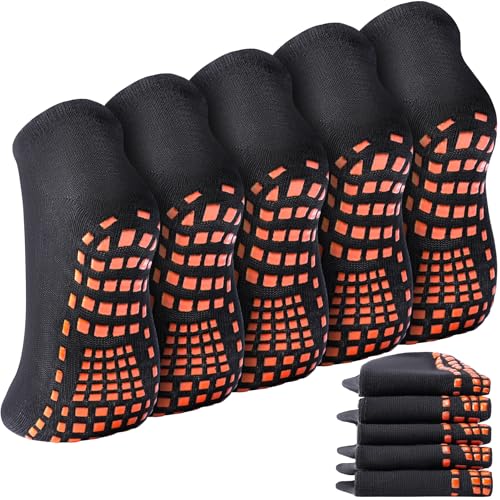 Grip Socks for Women & Men- Non Slip Grippy Sticky Anti Skid Slipper Sock for Yoga Pilates Trampoline Hospital