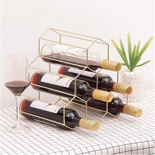Soporte para botellas de vino de mesa para 6 botellas miniatura 6