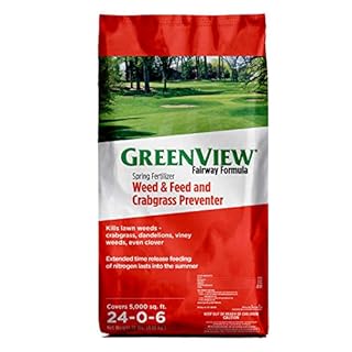 GreenView Fairway Formula Spring Fertilizer Weed and Feed and Crabgrass Preventer - 18 lb. Bag - Covers 5,000 sq. ft.