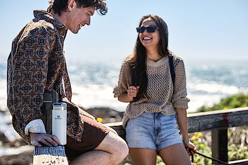Image of Stanley AeroLight Transit Bottle 16 oz | Locking Drink Through Lid | Leak Resistant Water Bottle or Coffee Travel Mug | Lightweight Insulated Stainless Steel | BPA-Free | Fog Glimmer