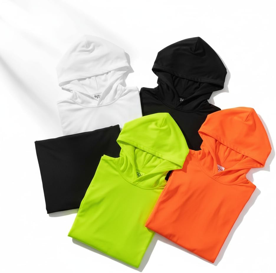 LeeHanTon Long Sleeve Athletic Shirt Men Sun Protection UPF 50+ Hoodie Shirts Fishing Running Uv Swim Rash Guard T-Shirt - Image 5