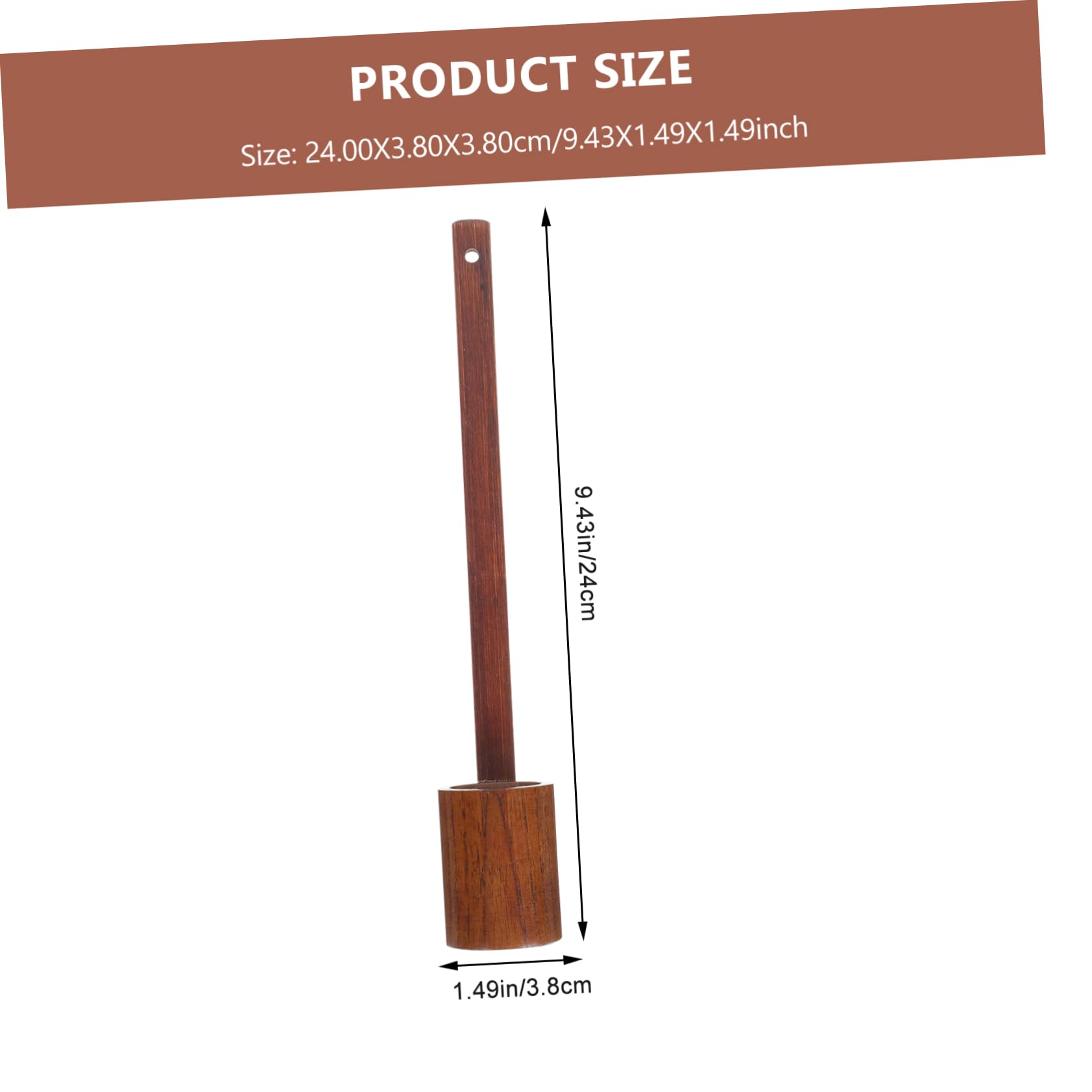 Cabilock Vintage Wooden Wine Ladle Spoon Long Handle Wine Dipper Soy Sauce More Practical Reliable Serving Tool for Home Hotel Restaurant Design Housewarming