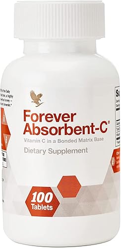 Forever Living Forever Absorbent-C - Vitamina C avanzada, salvado de miel y avena para apoyo inmunológico, piel saludable, delicioso sabor a