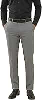 Calça Social Masculina Slim Cinza Claro Calça de Terno Executiva Tecido Panamá
