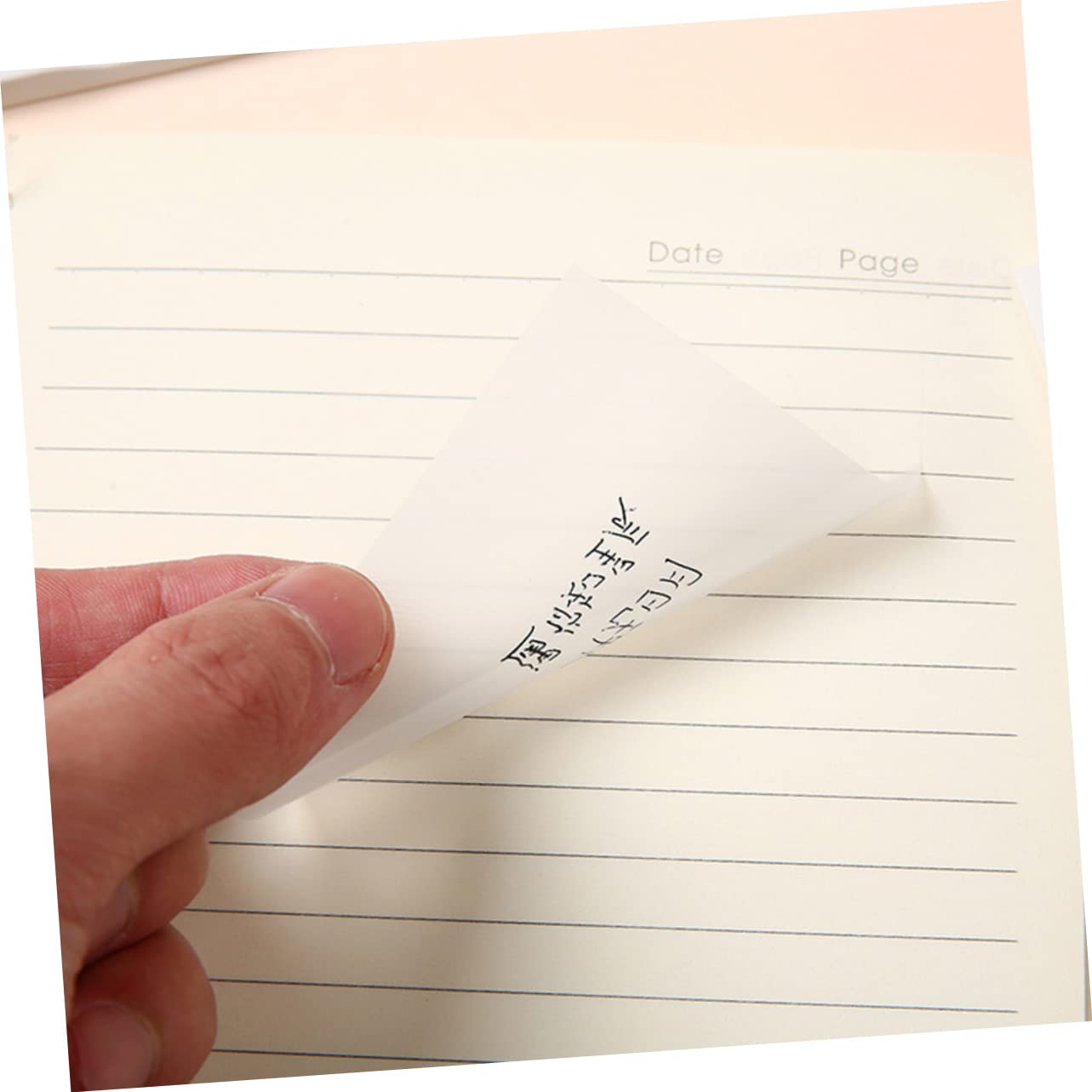 MAGICLULU 800 Feuilles Notes Autocollantes Transparentes Papier Bloc-notes Collant Liste De Choses à Faire Fournitures De Bureau Autocollant Étanche Translucide Pvc Auto-adhésif Étudiant