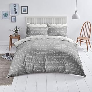 Indus Textiles Duvet Cover Set Easy Care Reversible Pattern Printed Quilt Cover Set With Pillow Cases - Dream Team - Double