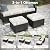 Aoxun 12-Piece Patio Furniture Set with 44'' Fire Pit Table, Luxury Outdoor Patio Furniture Set with 360° Swivel Chairs, Patio Conversation Set for Backyard, Poolside & Garden, Black/Beige