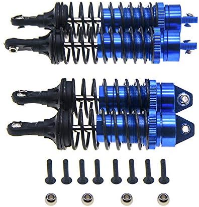 4Pcs Front Rear Shock Absorber Springs Damper Aluminum for 1/10 Traxxas Slash 4x4 4WD RC Car Upgrades