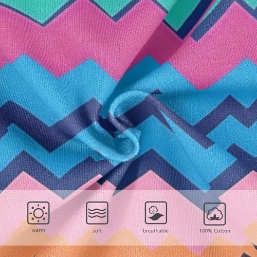 KLL Jamaican Color Zigzag Pattern Little Boys Cotton Underwear Briefs Breathable Undies3