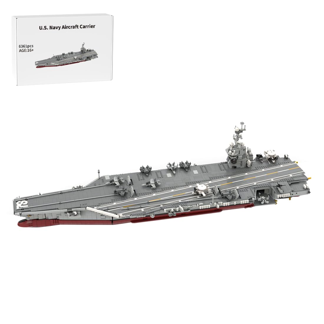 Amazon.com: WOWOBONTOY Aircraft Carrier Building Block Set, 1/300