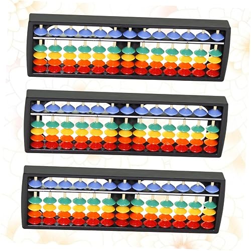 BESTonZON Brinquedo Educativo Infantil 3 Unidades 13 ábaco colorido ferramenta miçangas coloridas Áb