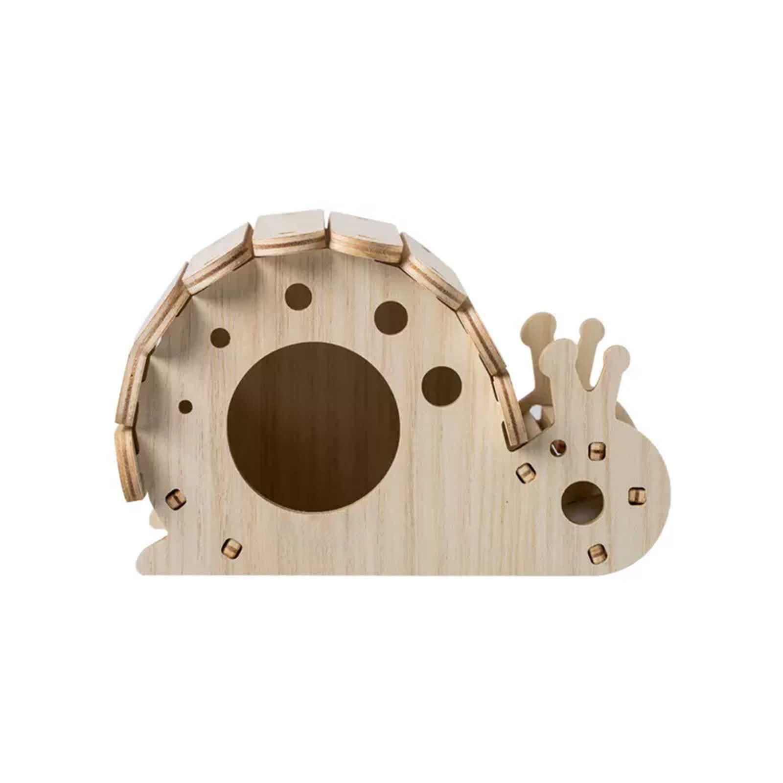 TOKAYIFE Casa de hámster, cabaña de escondite de Animales pequeños para Mascotas de Madera, casa de Vida Natural para hámster Enano Gerbil Rat Chipmunk (MZ-128)