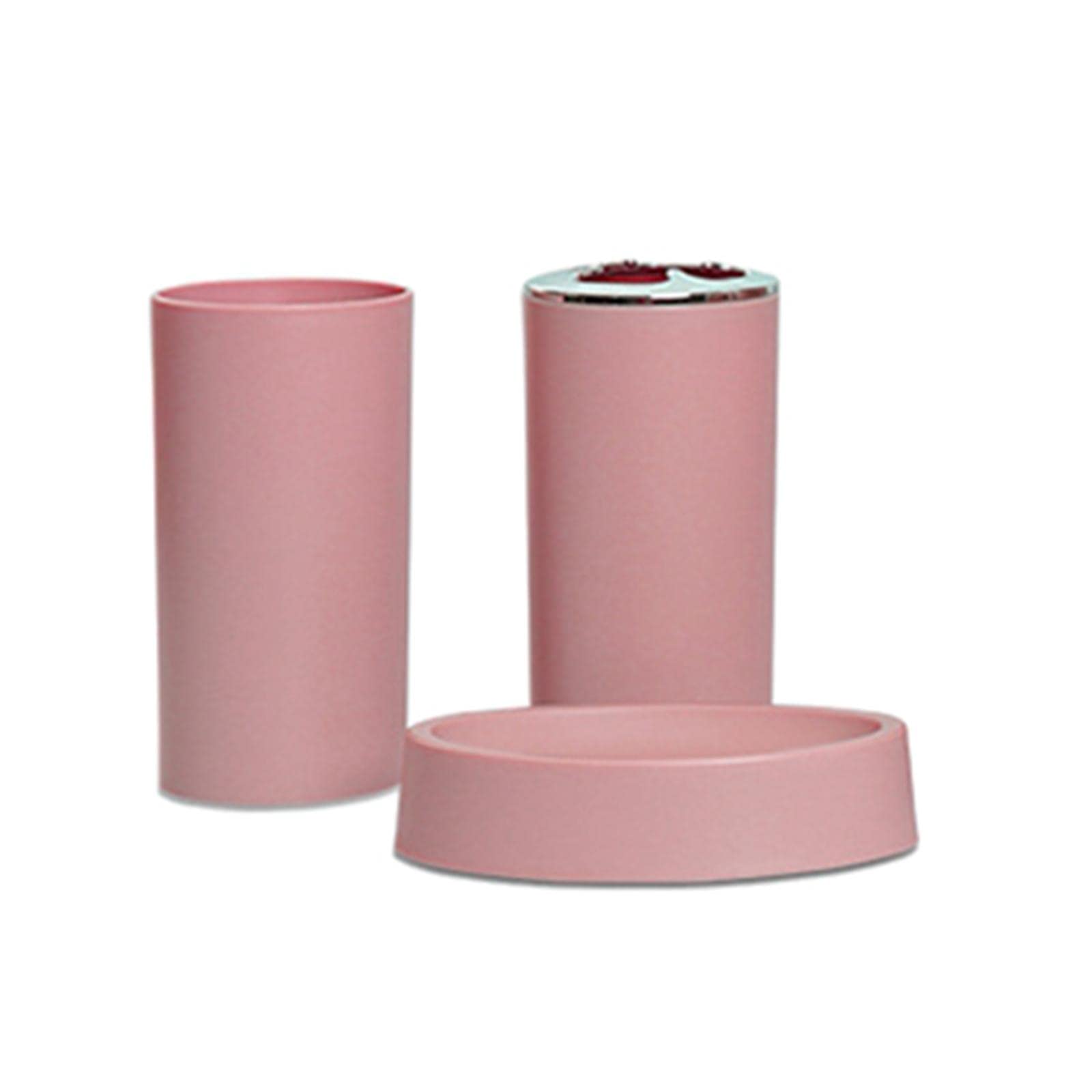Generic Set mit 6 Badezimmerzubehörsets Dekorieren Sie Ihr Badezimmer Und Halten Sie Es Sauber Und Ordentlich, Rosa