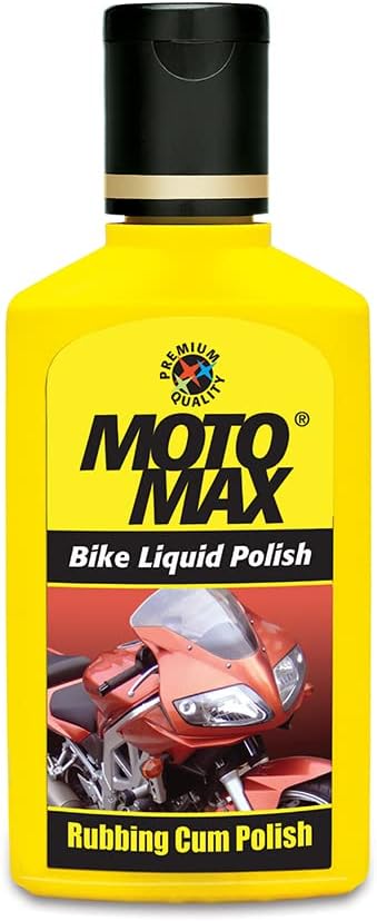 Bike Liquid Polish 50 ml |Removes tough stains, High Gloss & Shine on painted metal and plastic surfaces | Comes with a sponge for easy application on bike, motorbikes motorcycle