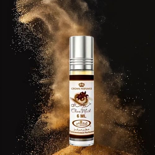 Image of Al-Rehab Choco Musk Perfume Oils - Original, Marshmallow & Pistachio 6ml (0.2 oz) | Sweet Gourmand Fragrance | Chocolate, Vanilla, Fruity & Nutty Scents | Long-Lasting Roll-On Fragrance Oils (Bundle)
