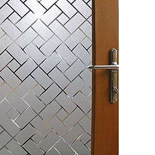 Waterproof No Glue Front Sliding Door Privacy Window Film No Adhesive Static Cling