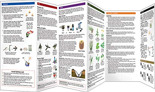 Wilderness Survival: A Folding Pocket Guide On How To Stay Alive In The Wilderness (Outdoor Skills And Preparedness) #TOP2