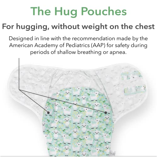 The Hug Sleep Sack - Weighted Swaddle With No Weight On The Chest - Assists With Colic Relief For Newborns And Colic Calm - Easy To Use Weighted Sleep Sack Baby 0-6 Months #TOP3