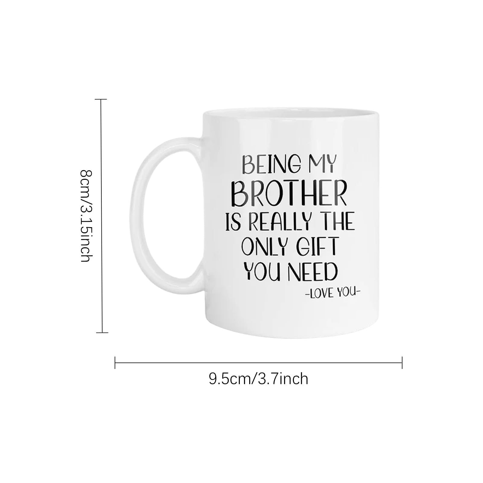 Tasse à Café De Voyage Isotherme En Acier Inoxydable De 355 Ml Pour Le Meilleur Frère Pour Noël, Anniversaire, Tasse De Voyage Isotherme – Rappel