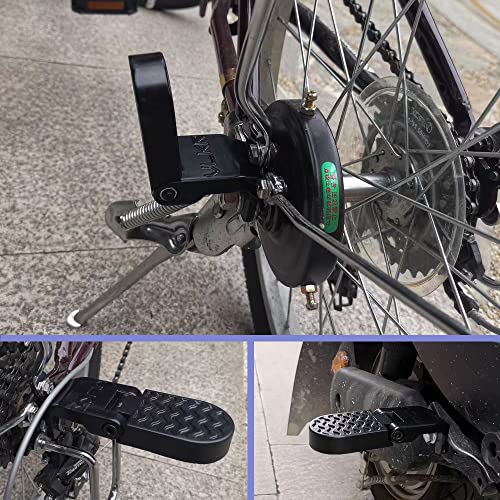 Syksol 10Mm U Slot Bicycle Folding Foot Pegs, Bicycle Backseat Pedal, Mountain Bike Non-Slip Rear Wheel Pedal 1 Pair #TOP6