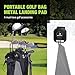 ACCTOLF Golf Bag Magnetic Clip, Golf Rangefinder Magnetic Belt Clip, 2PCS Metal Landing Pads for Golf Bags, Magnetic ‎Rangefinder Strap, Magnetic Golf Towels, Magnetic Golf Accessories