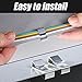 CZC AUTO 50PCS Trailer Frame Wire Clips - Frame Mount Light Wiring Clips for Boat Trailer
