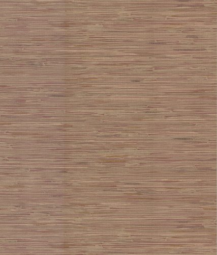 Papier peint grasscloth leaf marron pour masquer défauts mur