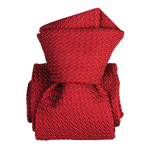 Cravate Grenadine Soie Rouge Segni Et Disegni Beverly Cravate Italienne Unie Homme