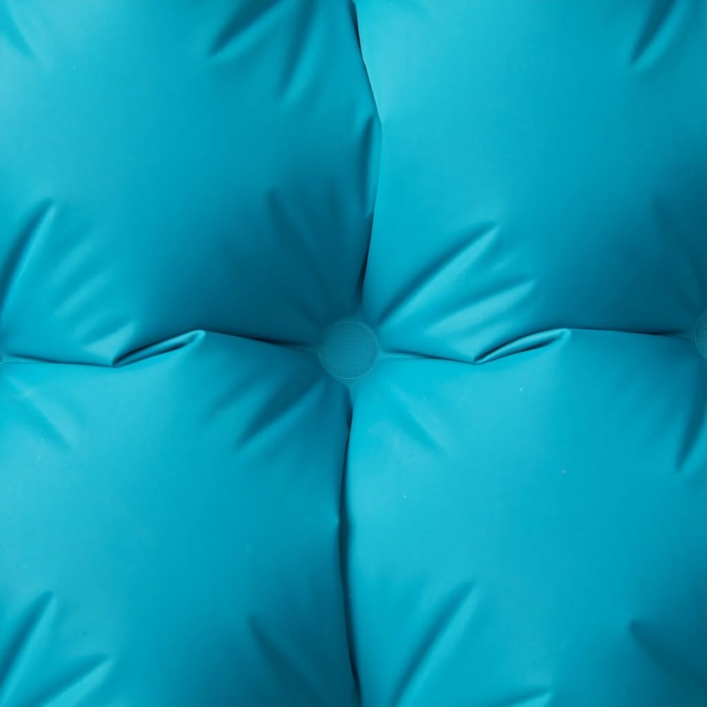 Mangloder - Colchoneta autoinflable con cojín azul, ligera para acampar con bomba de pie, resistente al agua, para trekking y senderismo, base aislante para tienda de campaña, cómoda y enrollable para