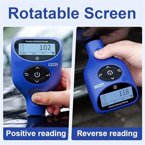 Thickness Gauge, AT19-LS239 Coating Thickness Gauge 0.0-5000Μm Upgrade Professional Car Paint Tester High Precision Paint Meter miniatura 3