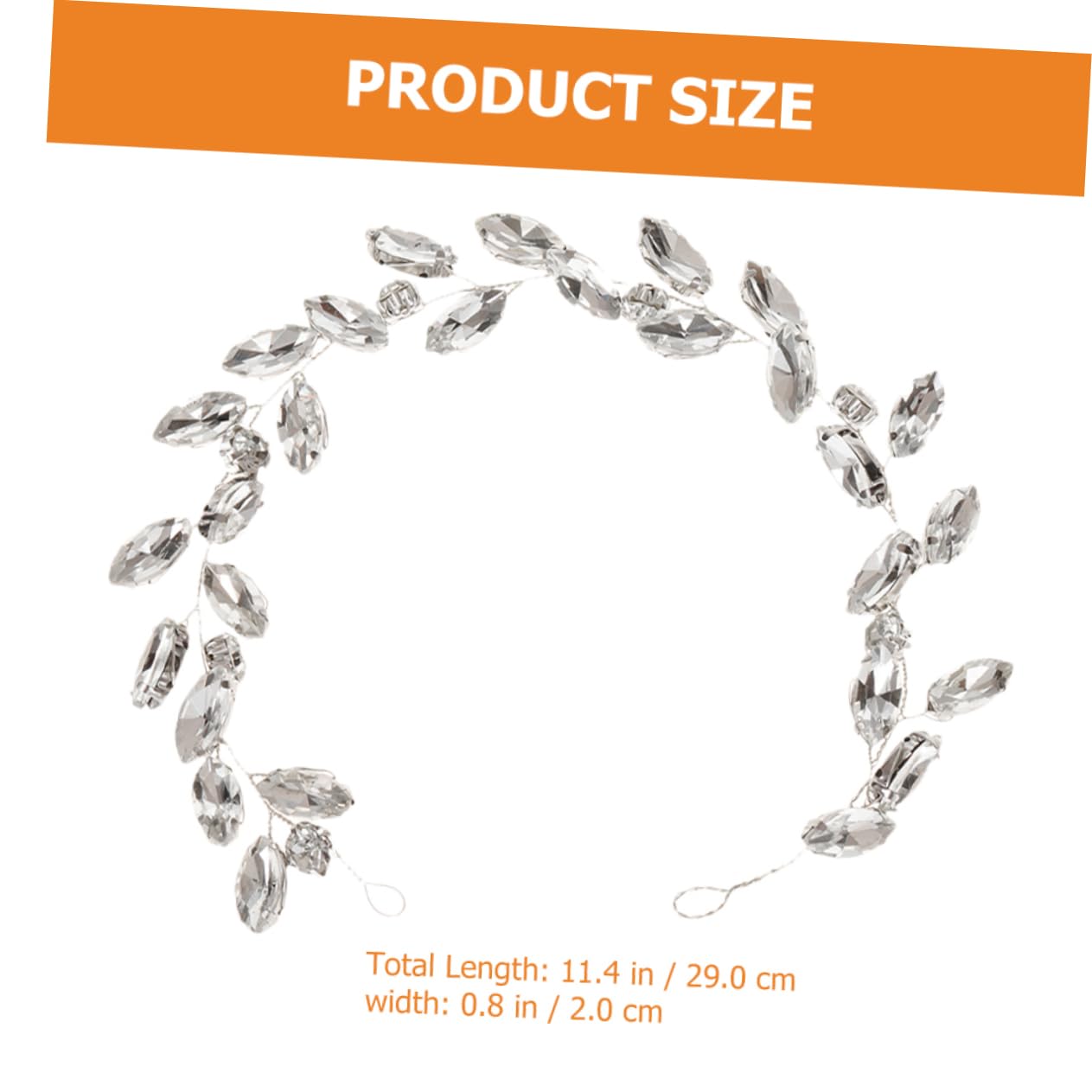 Abaodam 4 Piezas Diadema De Diamantes De Imitación Accesorios Para El Cabello Para Mujeres Diadema De Aleta Vid De Pelo Nupcial Ojo De Caballo Enredadera El Plastico Novia