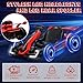 GarveeLife 24V Electric Go Kart for Kids，Powerful Drift Kart with 2 * 150W Motors, Adjustable Seat, 8 mph Speed, Led Lights ，Outdoor Riding Toy for Children Ages 6-15,Red
