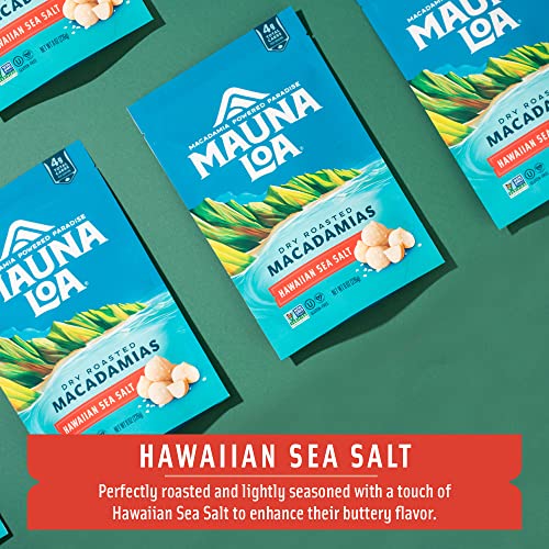 Mauna Loa Premium Hawaiian Roasted Macadamia Nuts 2 Pack, Hawaiian Sea Salt Flavor & Kiawe Smoked Bbq, 8 Oz Ea #TOP1