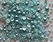 500pcs Aqua Blue Assorted Mixed Sizes Flat Back Pearl Cabochon By Pixiheart