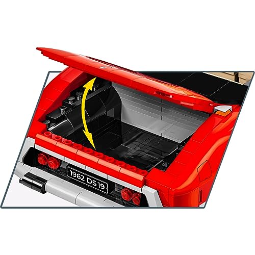 COBI Cars escala 1:12 Citroën DS 19 decapotable rojo miniatura 7