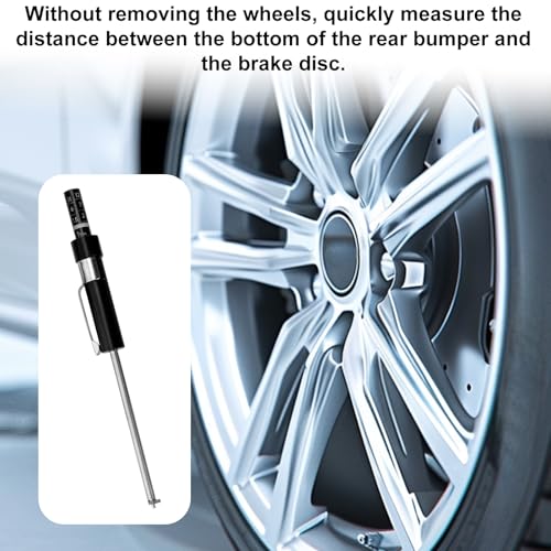 Image of NQEUEPN Brake Pad Thickness Gauge Set, Tire Tread Depth Gauge & Valve Stem Caps Brake Pad Tester Measuring Tool with Scale for Internal & External Brakes Auto Maintenance Kit