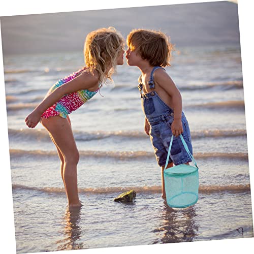 Homoyoyo Children Shell Storage Bag Mesh Beach Toy Organizer Zipper Portable Sand Collection Pouch for Boys and Girls for Beach and Pool Activities3