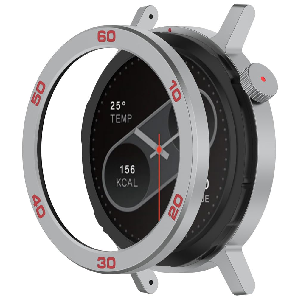Amazon.co.jp: ウォッチベゼルfor CMF Watch Pro2 メタルベゼル + 強化