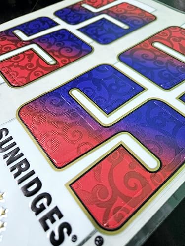 Image of Cottontail Cricket Bat Sticker | 4D Viv English Willow Sports Fiber Tape Embossed Accessories | Red