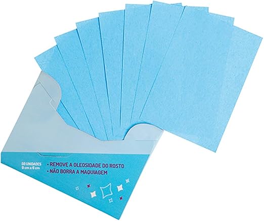 Folhas Removedoras de Oleosidade, 50 Peças, Ricca