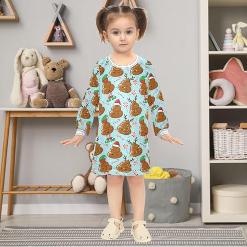 Toddler Girls Dresses Winter Long Sleeve Dress for Girl A-Line Cute Casual Dress 2-8 Years2