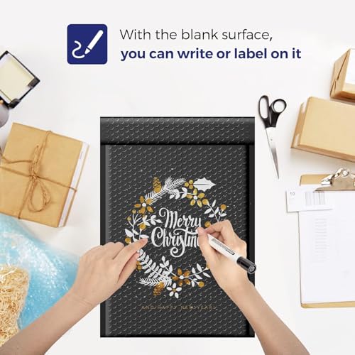Image of Fuxury Black Bubble Mailers 10.5x16 inch Padded Envelopes 3750Pack Bulk Strong Adhesion Full Pallet of Padded Mailers Thick Bubble Envelopes for Small Business Mailing Books Clothes Makeup Supplies