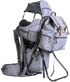 ClevrPlus Urban Explorer Child Carrier Hiking Baby Backpack, Heather Gray