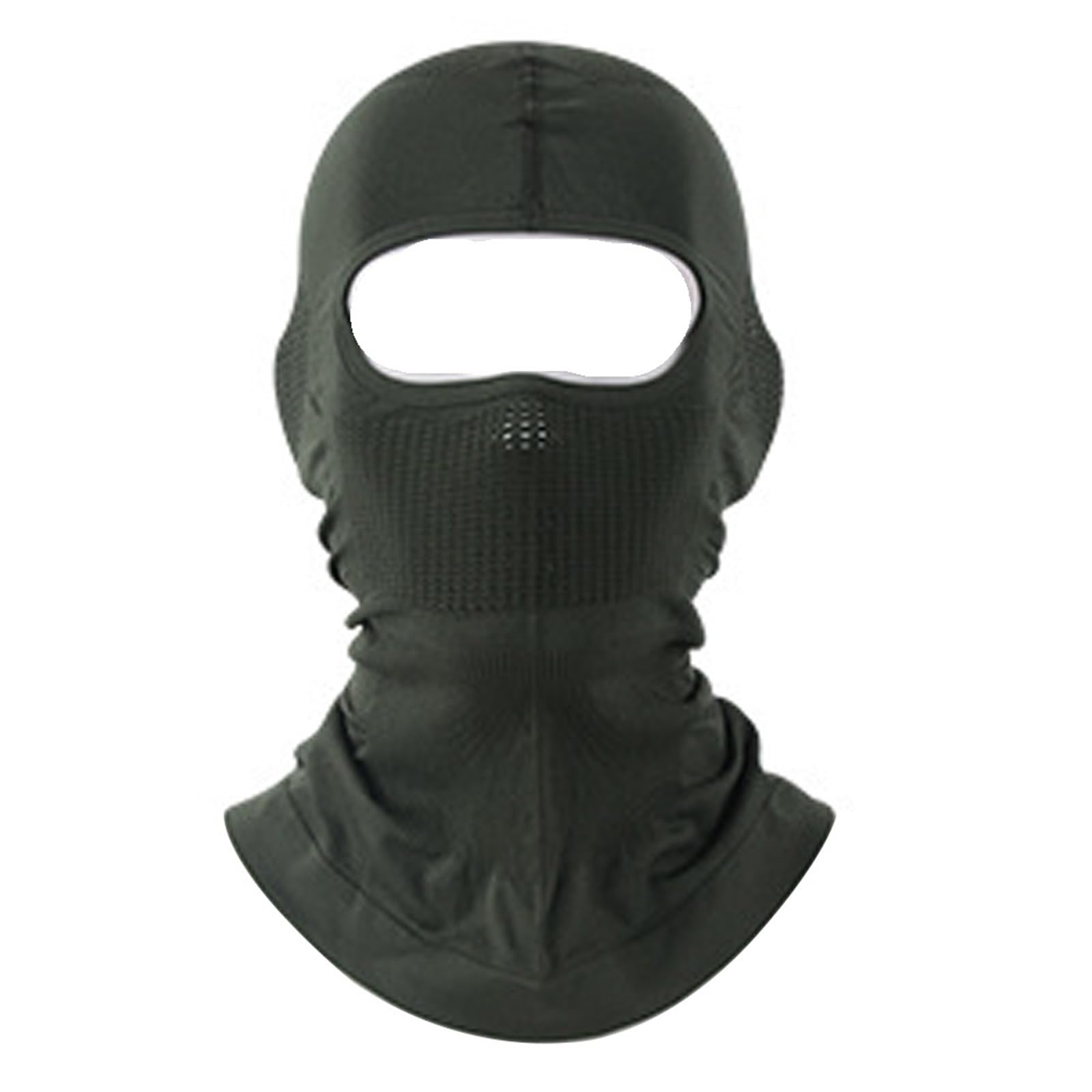 2Pcs Winter Ski Mask Men Hat Mask Full Face Mask Ski Mask Winter Cap for Skiing(Deep Green)