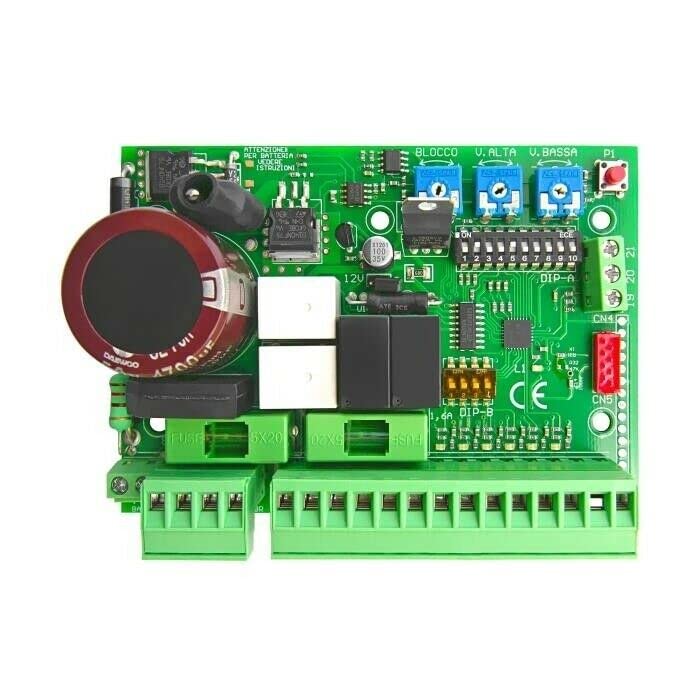 Dieffematic START-S7LT Centrale di Comando 24V per Automazione Cancelli e Porte Scorrevoli, Garage, Sezionali - Scheda Universale