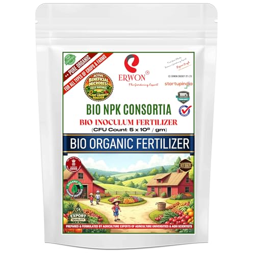 Erwon® BioBoost NPK Consortia Fertilizer – 5×10⁸ CFU/gm, High Pot...