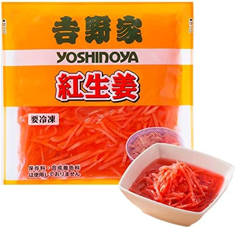 Amazon 吉野家 紅生姜 たっぷり 60g 5袋セット 冷凍 漬物 小袋 カンタン解凍 吉野家 冷凍惣菜 通販